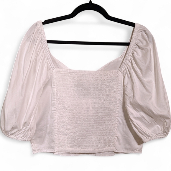 ✨NWT The Drop Annie Sweetheart Neckline Puff Sleeve Top Size  Large✨ - Picture 5 of 10